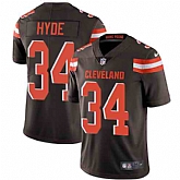 Nike Men & Women & Youth Browns 34 Carlos Hyde Brown NFL Vapor Untouchable Limited Jersey,baseball caps,new era cap wholesale,wholesale hats